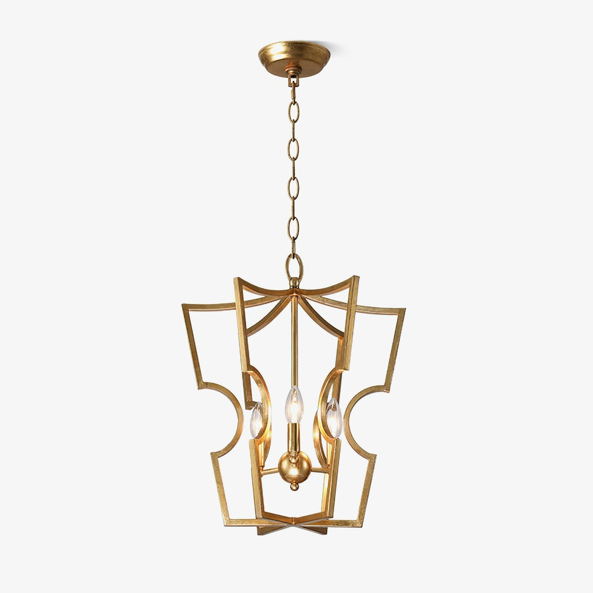 Aldricella Brass Chandelier-Moonnatur