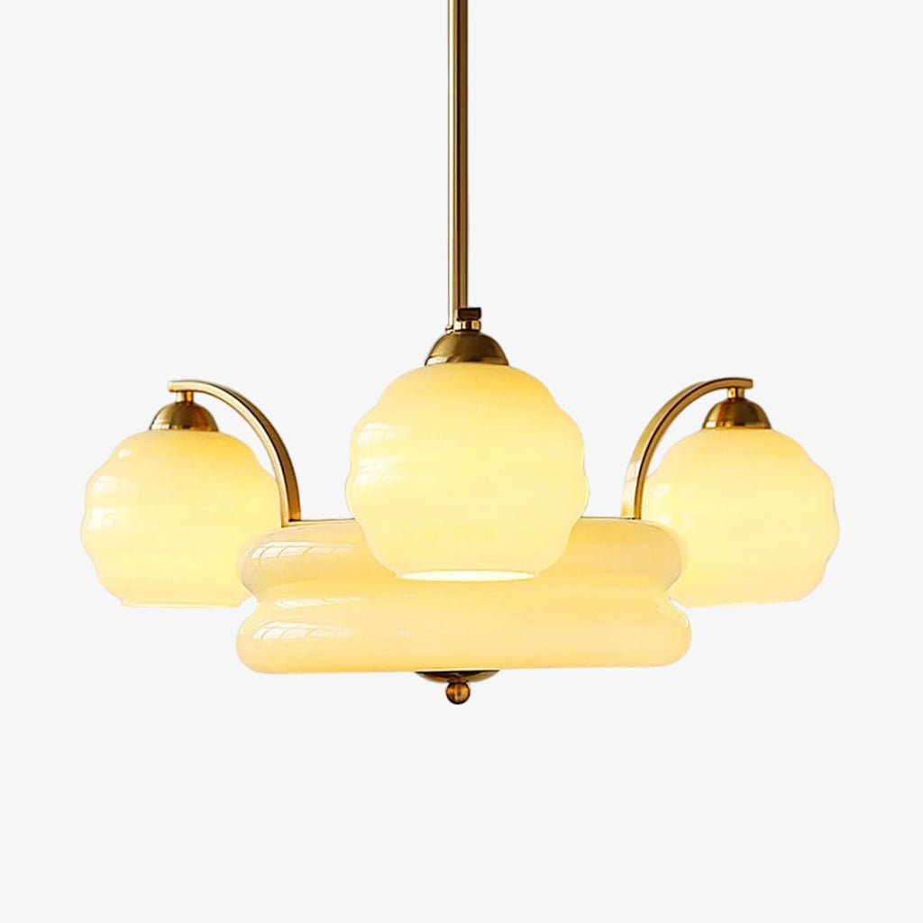 Peloria Glass Chandelier-Moonnatur