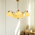 Peloria Glass Chandelier-Moonnatur