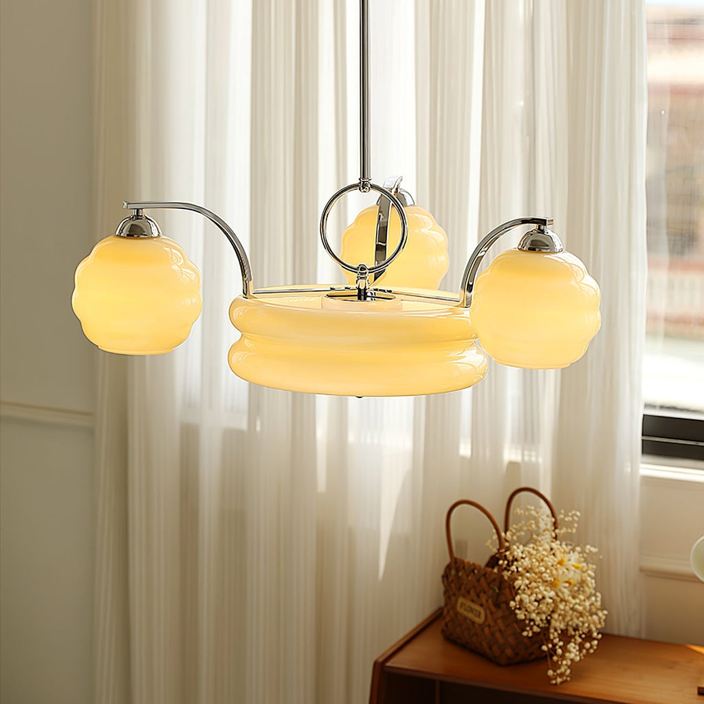 Peloria Glass Chandelier-Moonnatur