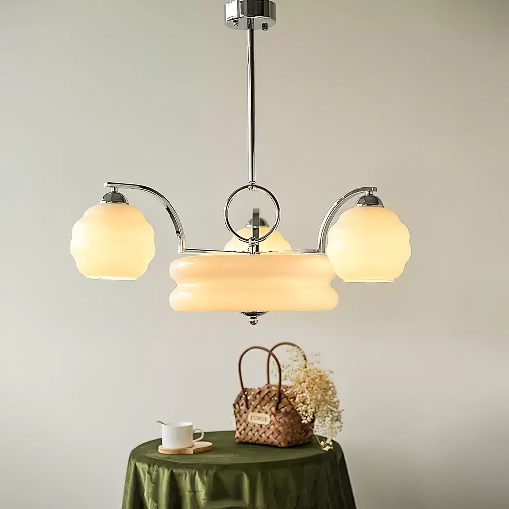 Peloria Glass Chandelier-Moonnatur