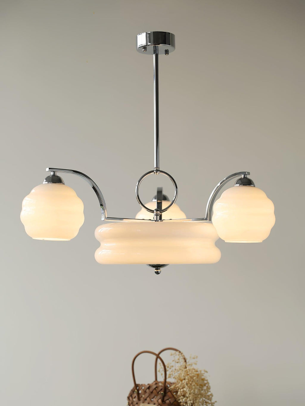 Peloria Glass Chandelier-Moonnatur
