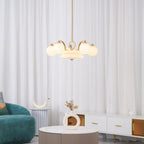 Peloria Glass Chandelier-Moonnatur