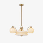 Peloria Glass Chandelier-Moonnatur