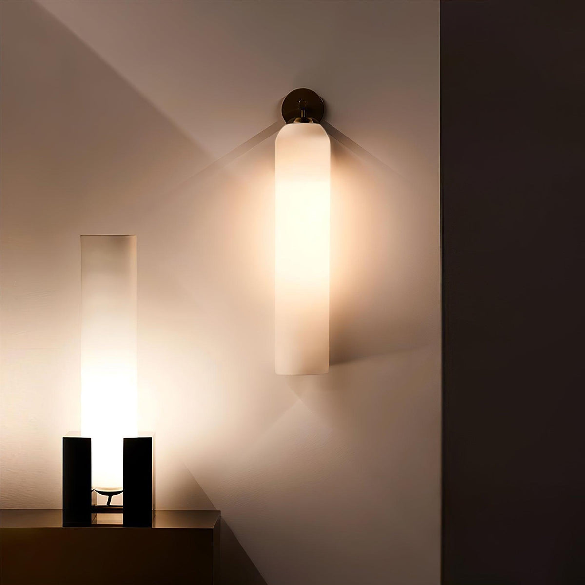 Lovenaelle Glass Wall Light-Moonnatur