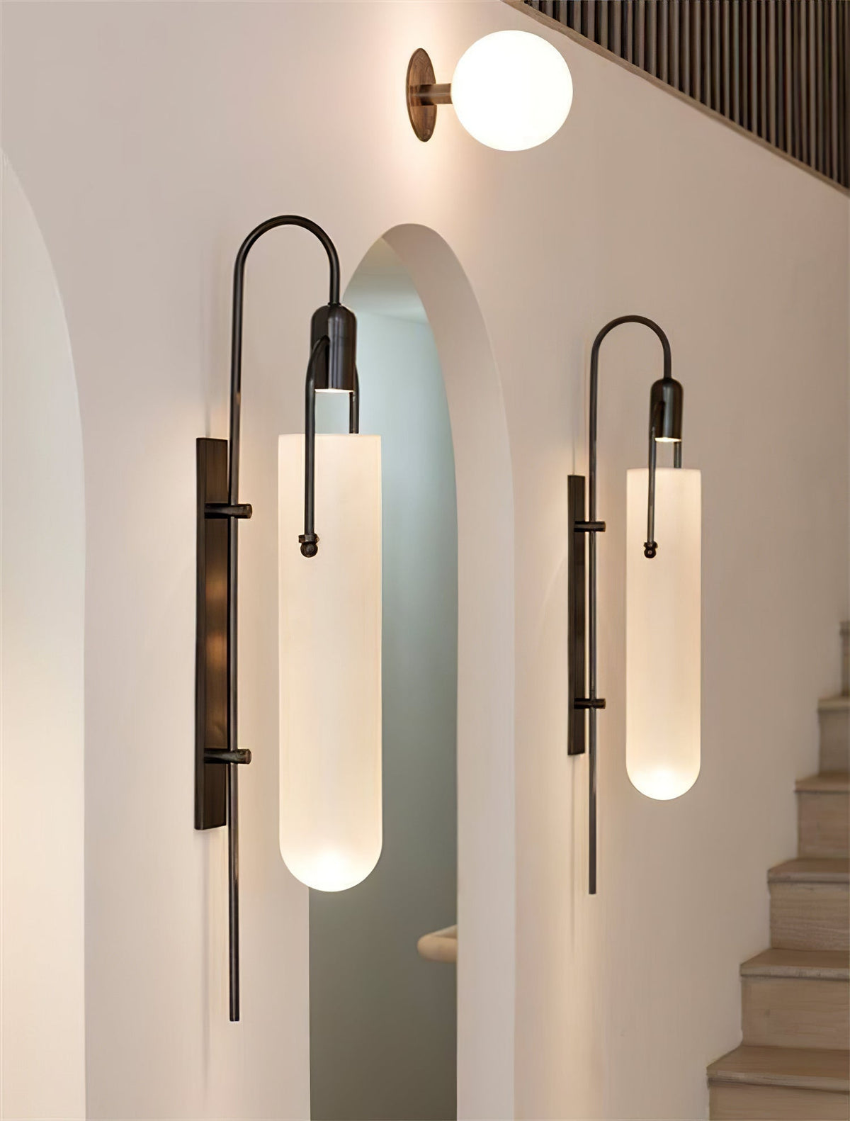 Korrera Glass Wall Light-Moonnatur