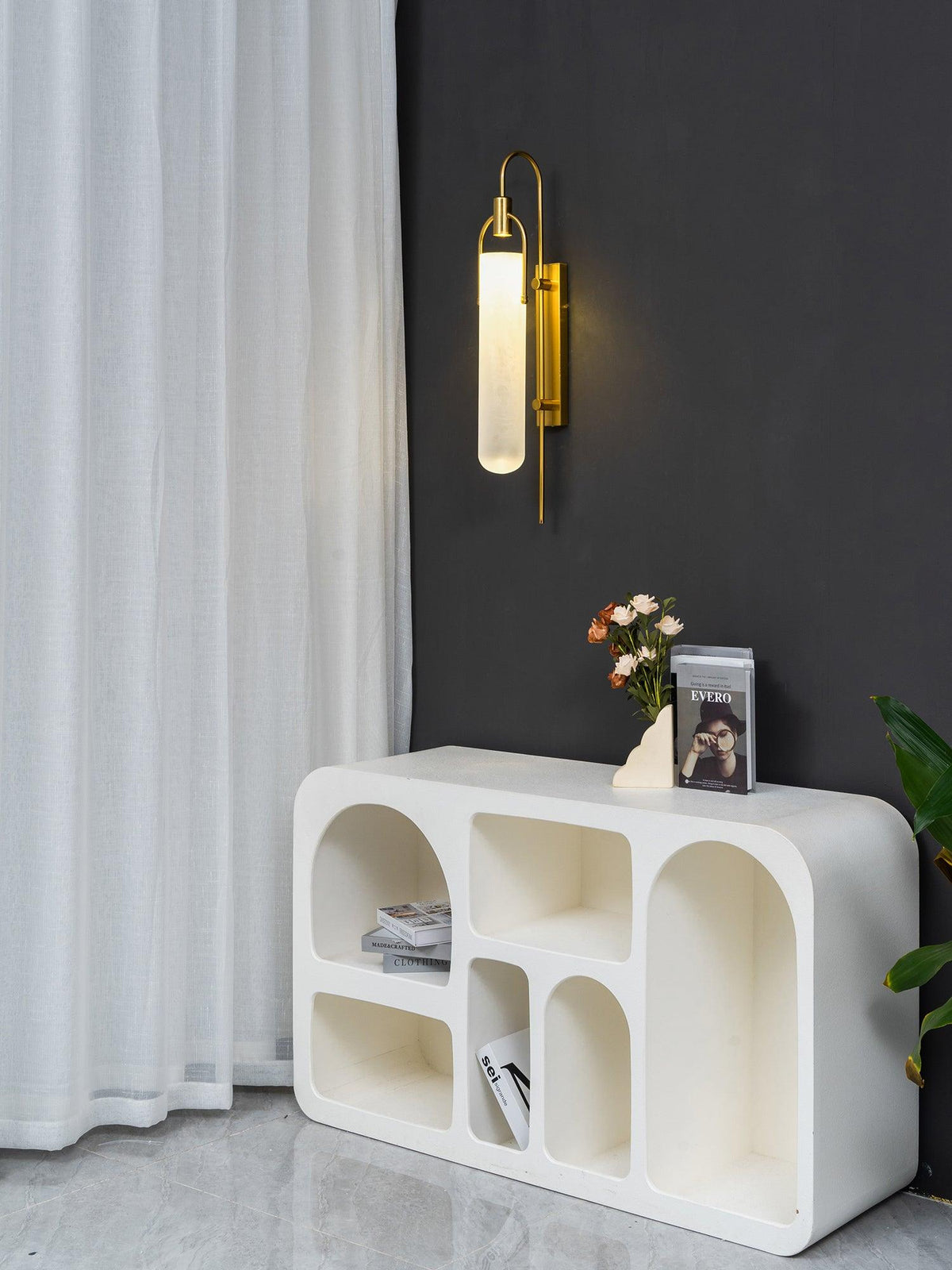 Korrera Glass Wall Light-Moonnatur