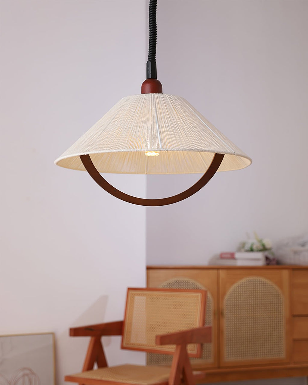 Haldenara Hemp Rope Pendant Light-Moonnatur