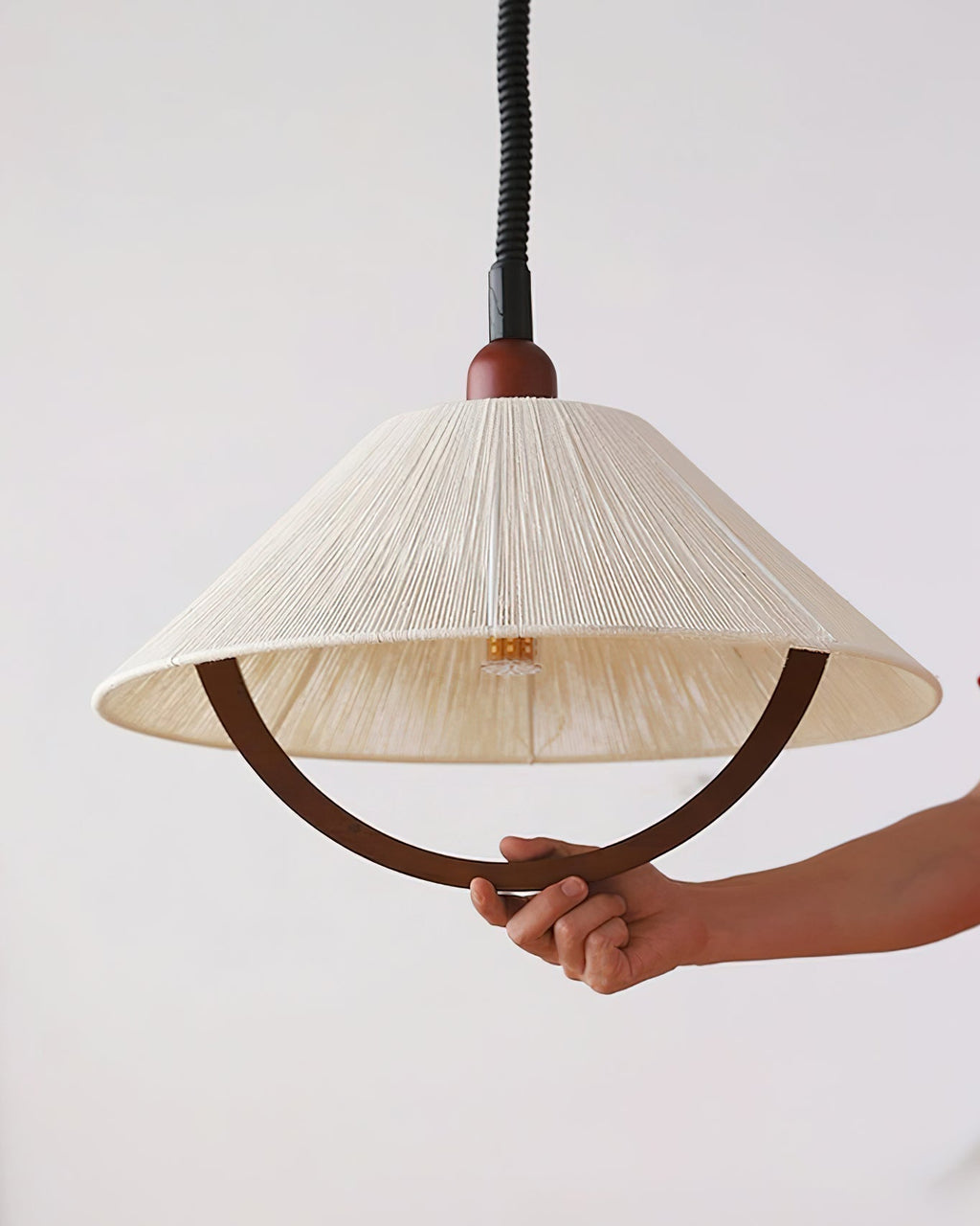Haldenara Hemp Rope Pendant Light-Moonnatur