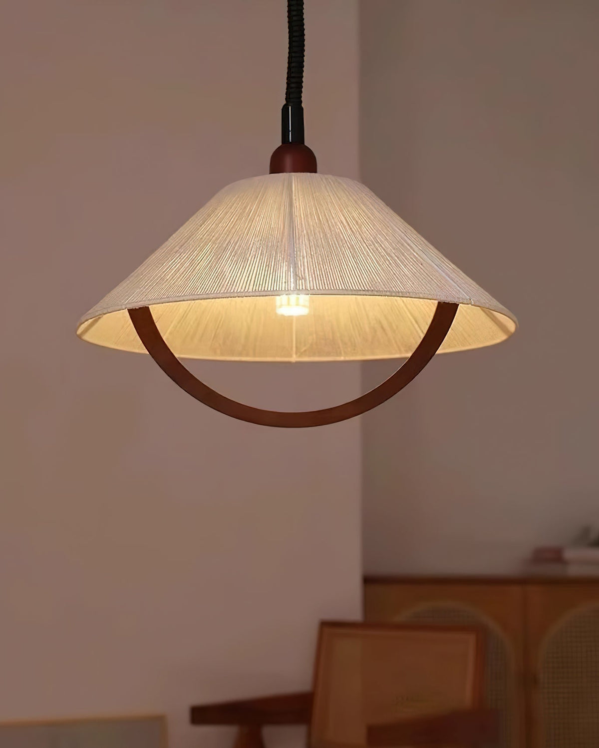 Haldenara Hemp Rope Pendant Light-Moonnatur