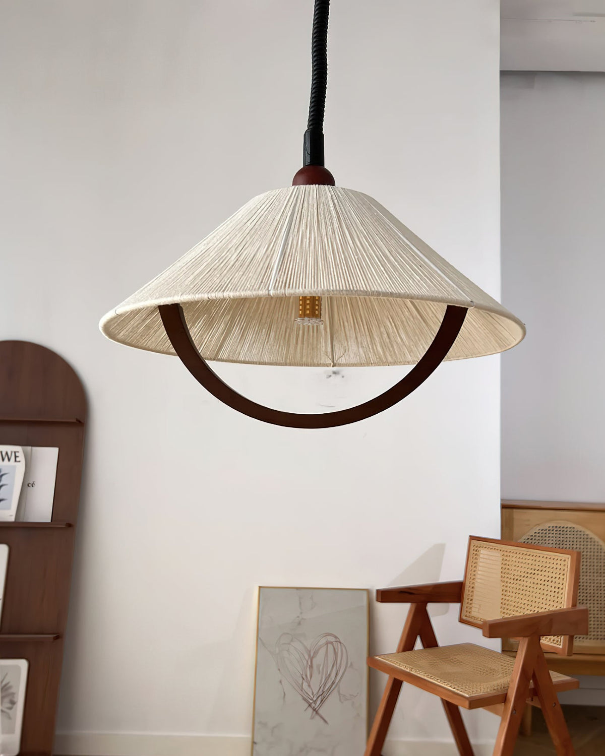 Haldenara Hemp Rope Pendant Light-Moonnatur