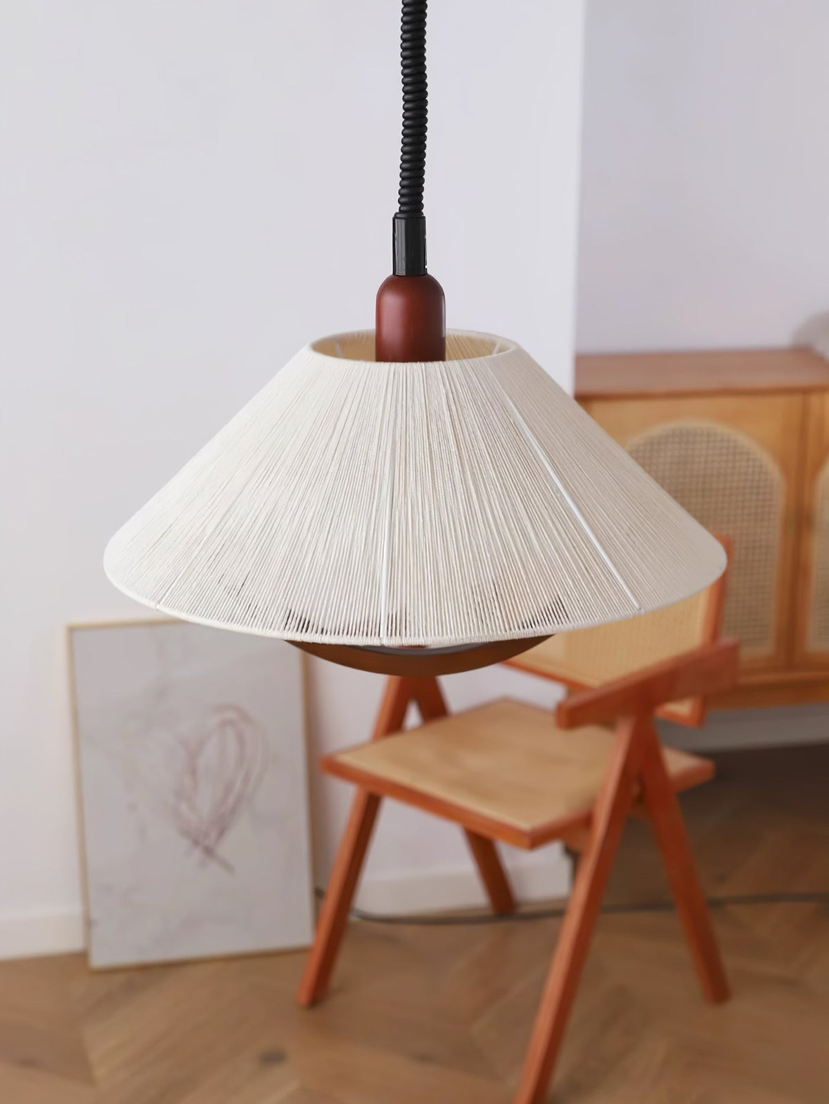 Haldenara Hemp Rope Pendant Light-Moonnatur