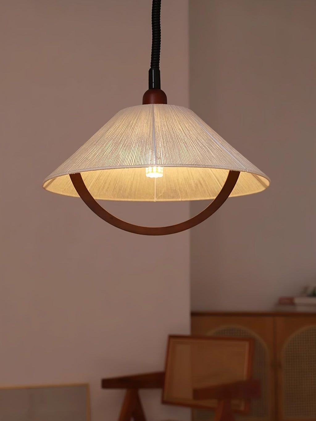 Haldenara Hemp Rope Pendant Light-Moonnatur