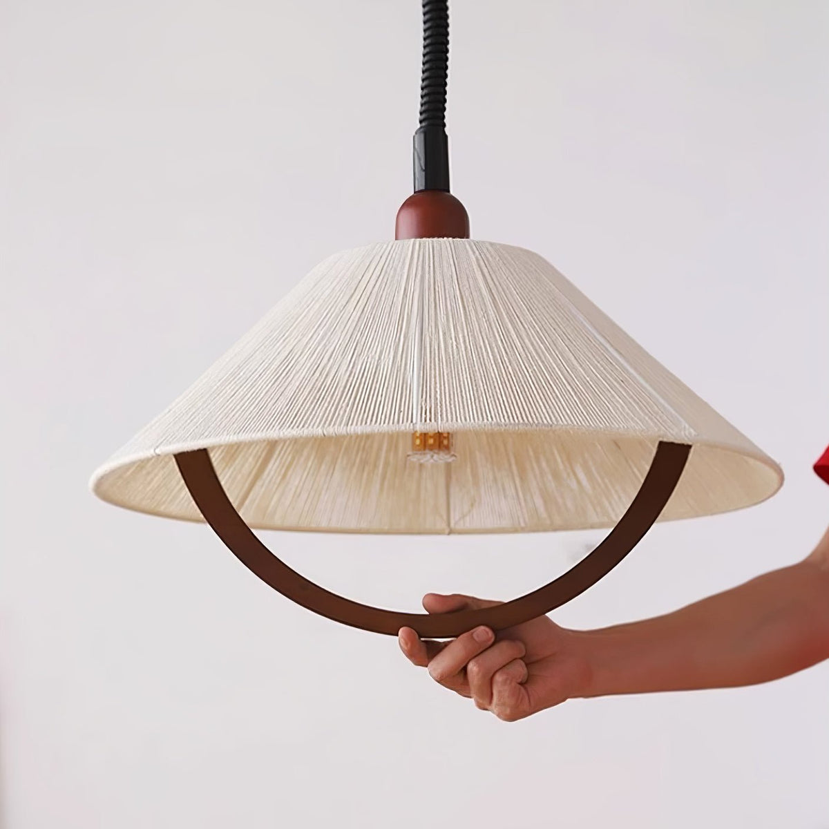 Haldenara Hemp Rope Pendant Light-Moonnatur