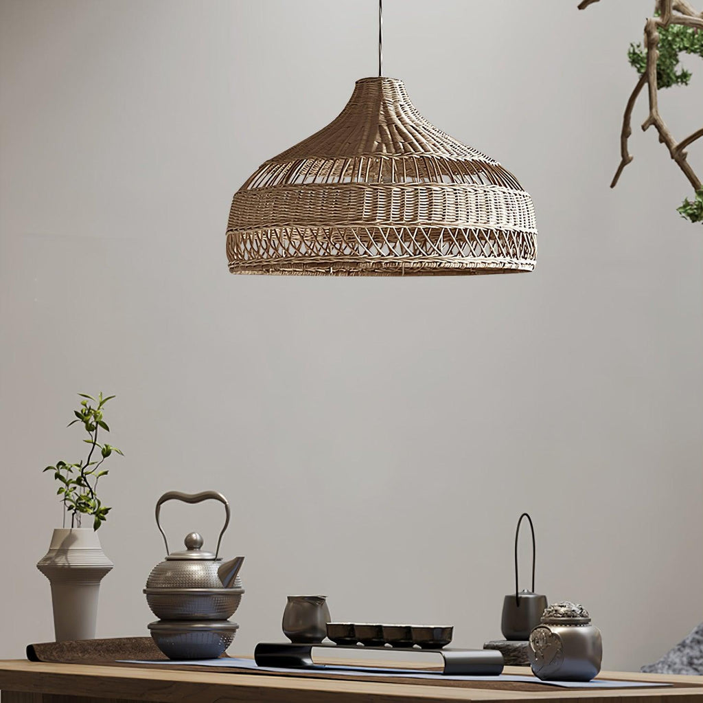 Dorrenena Rattan Pendant Light-Moonnatur