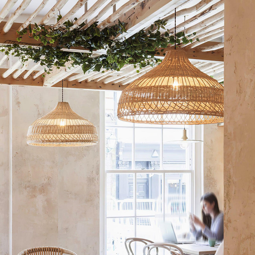 Dorrenena Rattan Pendant Light-Moonnatur
