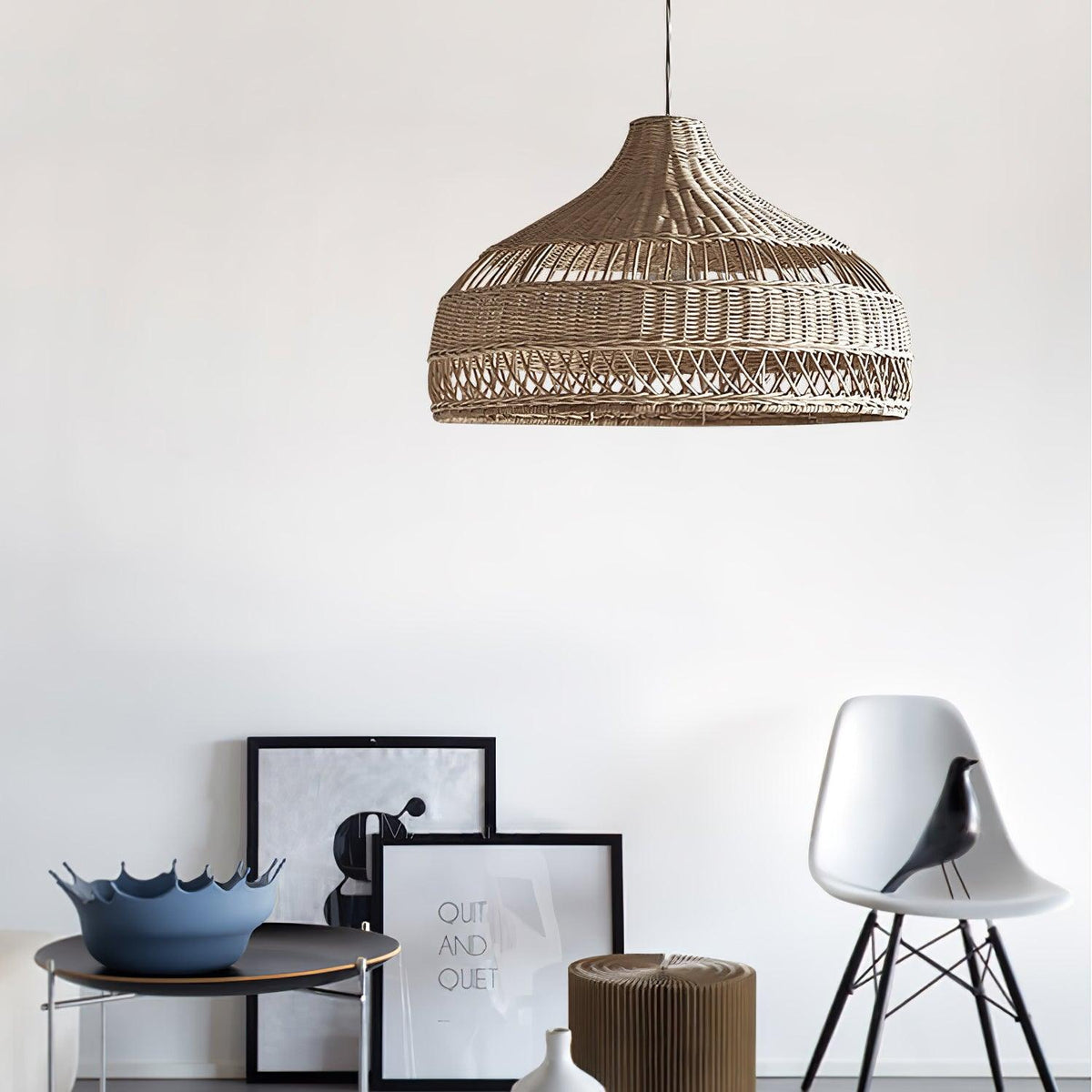 Dorrenena Rattan Pendant Light-Moonnatur