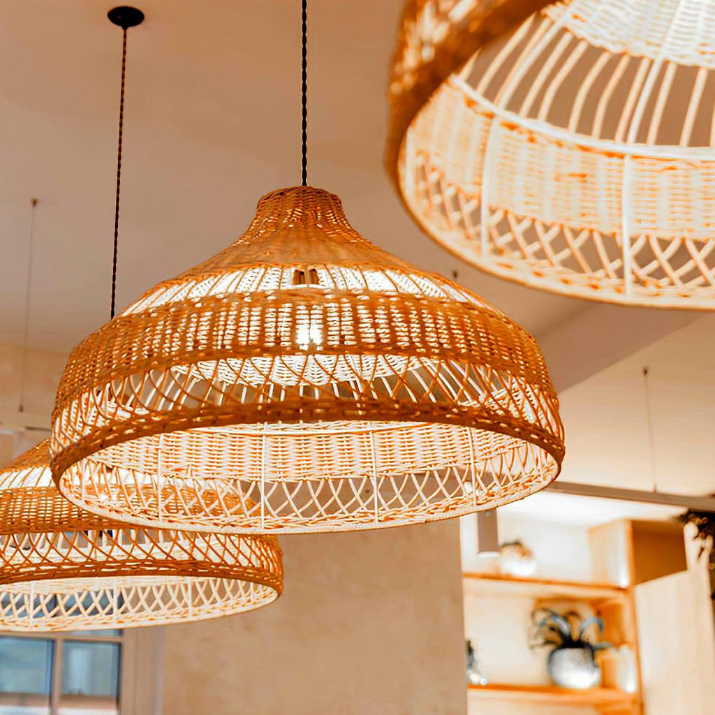 Dorrenena Rattan Pendant Light-Moonnatur