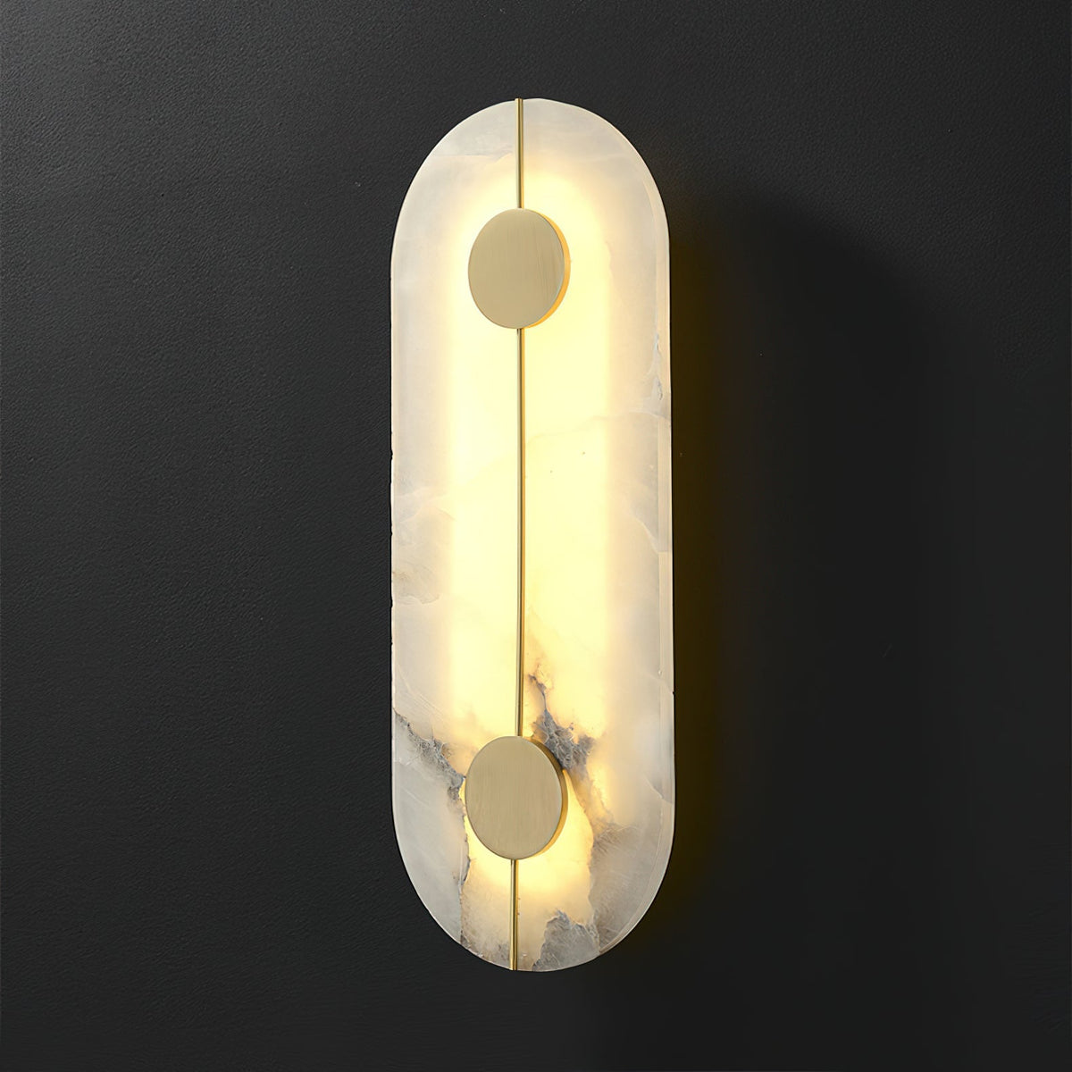 Ambelcove Alabaster Wall Light-Moonnatur