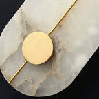 Ambelcove Alabaster Wall Light-Moonnatur