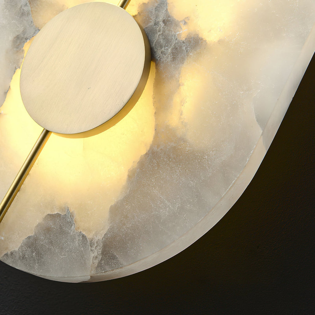 Ambelcove Alabaster Wall Light-Moonnatur