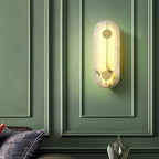 Ambelcove Alabaster Wall Light-Moonnatur