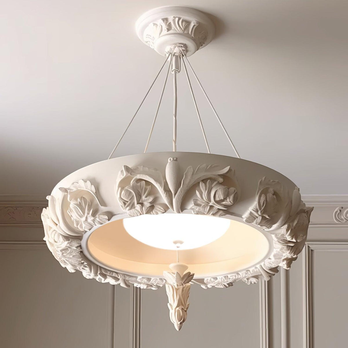 Eldenelle Resin Chandelier-Moonnatur