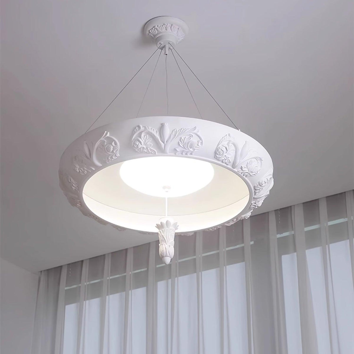 Eldenelle Resin Chandelier-Moonnatur