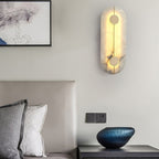 Ashenbrook Alabaster Wall Light-Moonnatur