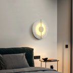 Ashenbrook Alabaster Wall Light-Moonnatur