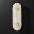 Ashenbrook Alabaster Wall Light-Moonnatur