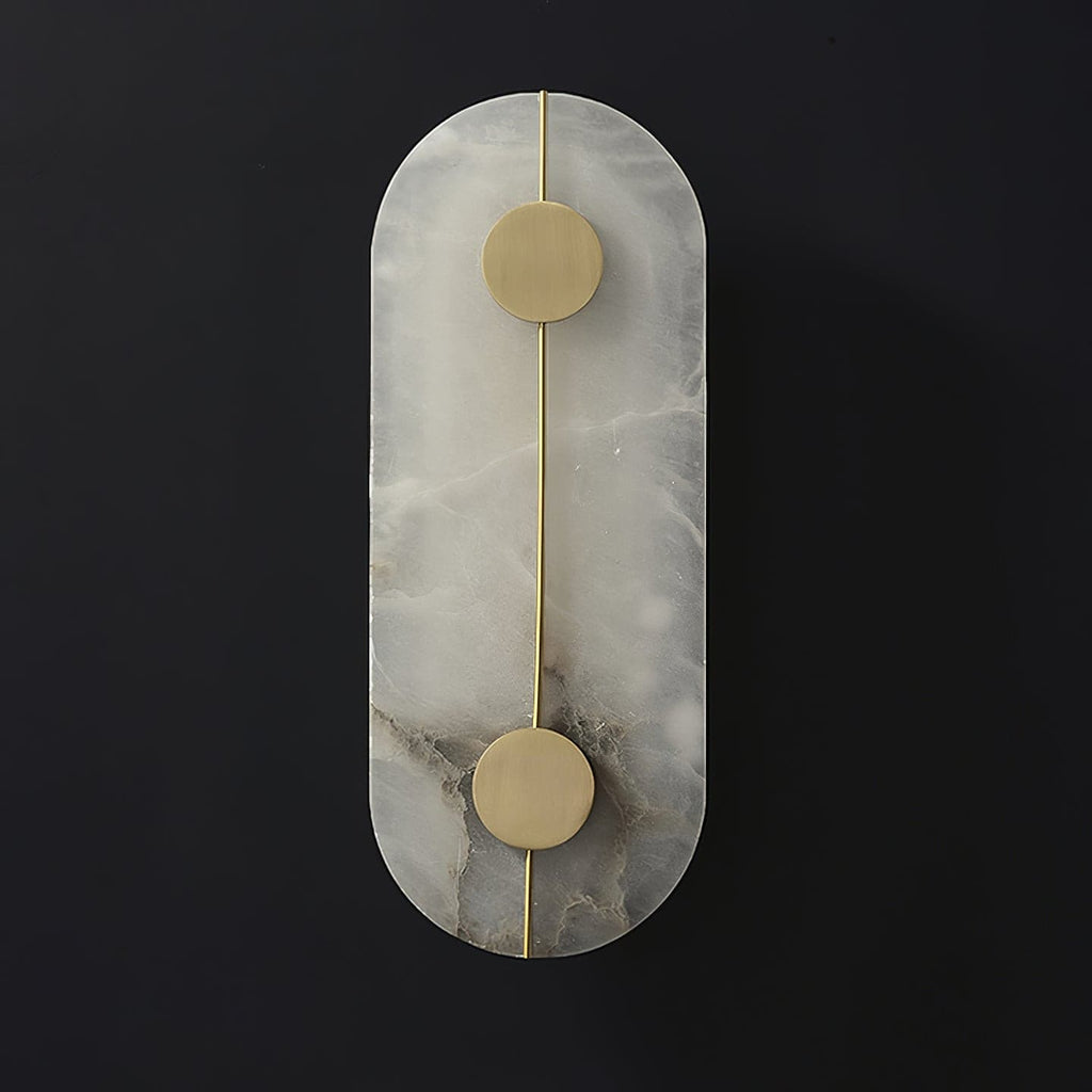 Ashenbrook Alabaster Wall Light-Moonnatur
