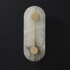 Ashenbrook Alabaster Wall Light-Moonnatur