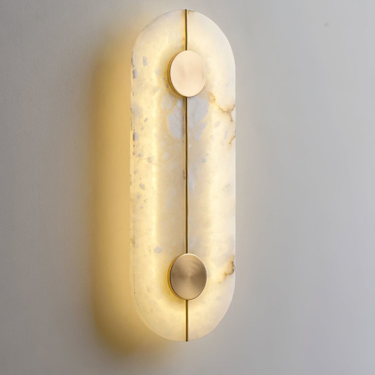 Ashenbrook Alabaster Wall Light-Moonnatur