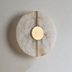 Ashenbrook Alabaster Wall Light-Moonnatur