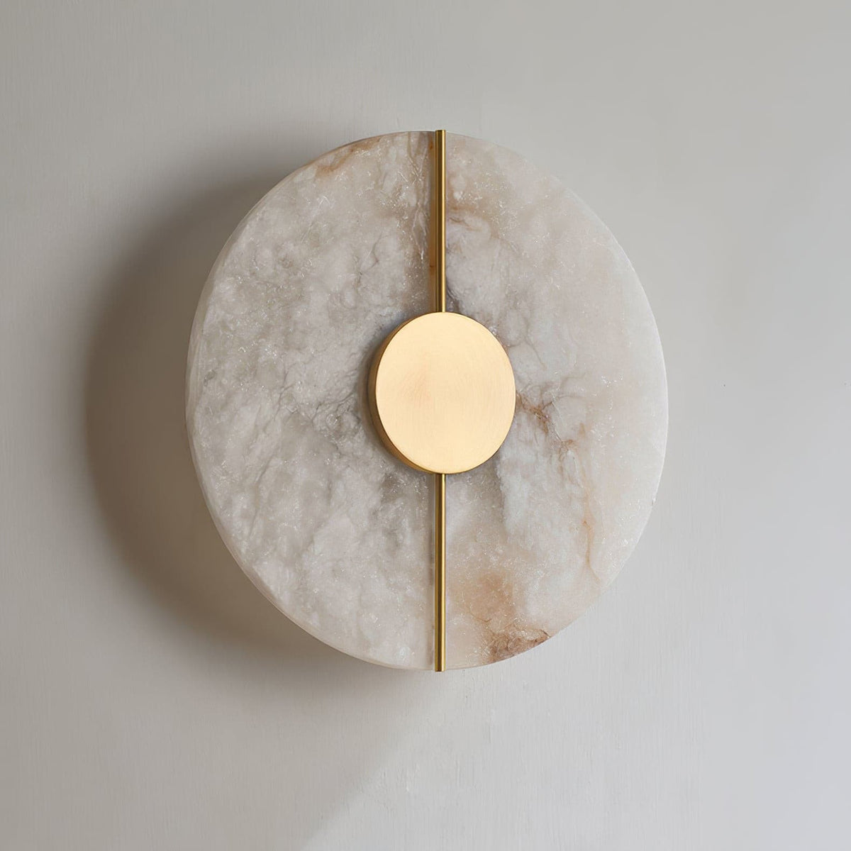 Ashenbrook Alabaster Wall Light-Moonnatur