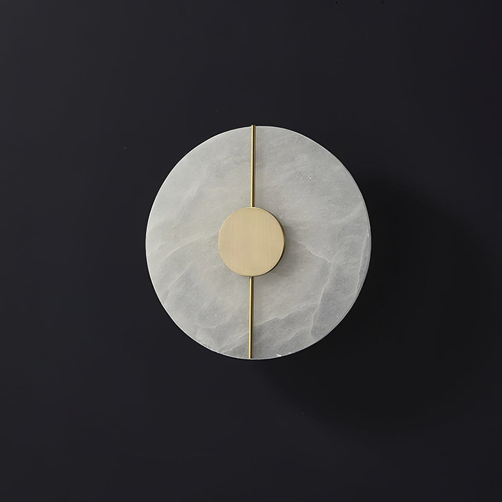 Ashenbrook Alabaster Wall Light-Moonnatur