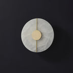 Ashenbrook Alabaster Wall Light-Moonnatur
