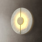 Ashenbrook Alabaster Wall Light-Moonnatur