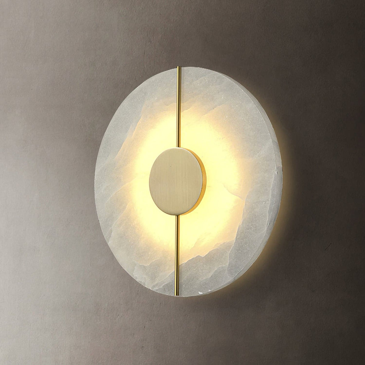 Ashenbrook Alabaster Wall Light-Moonnatur