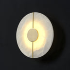 Ashenbrook Alabaster Wall Light-Moonnatur