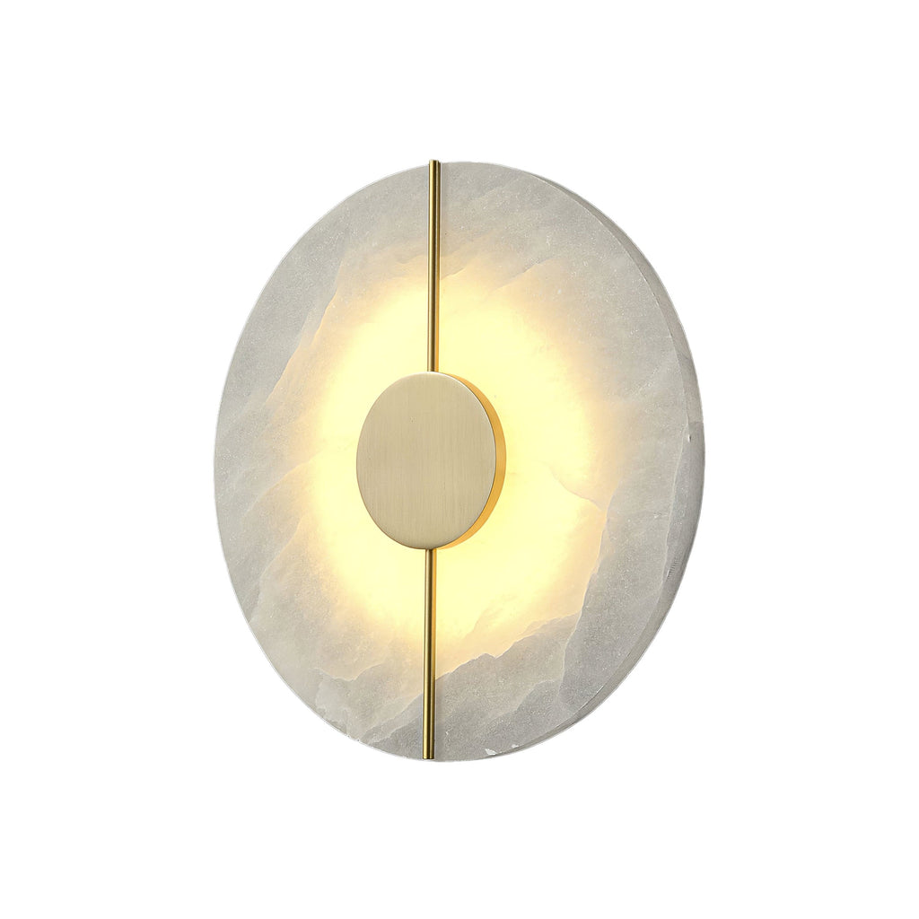Ashenbrook Alabaster Wall Light-Moonnatur