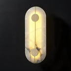 Ashenbrook Alabaster Wall Light-Moonnatur