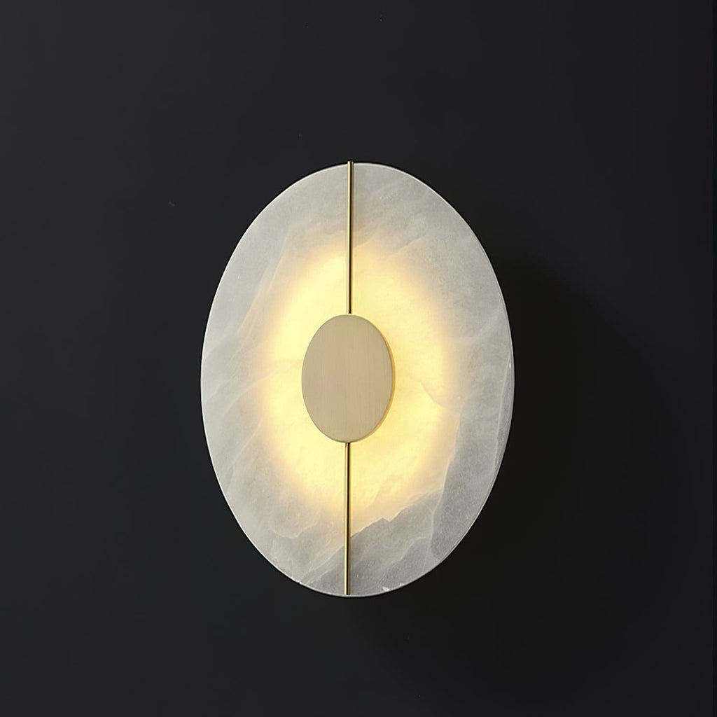 Ashenbrook Alabaster Wall Light-Moonnatur