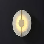 Ashenbrook Alabaster Wall Light-Moonnatur