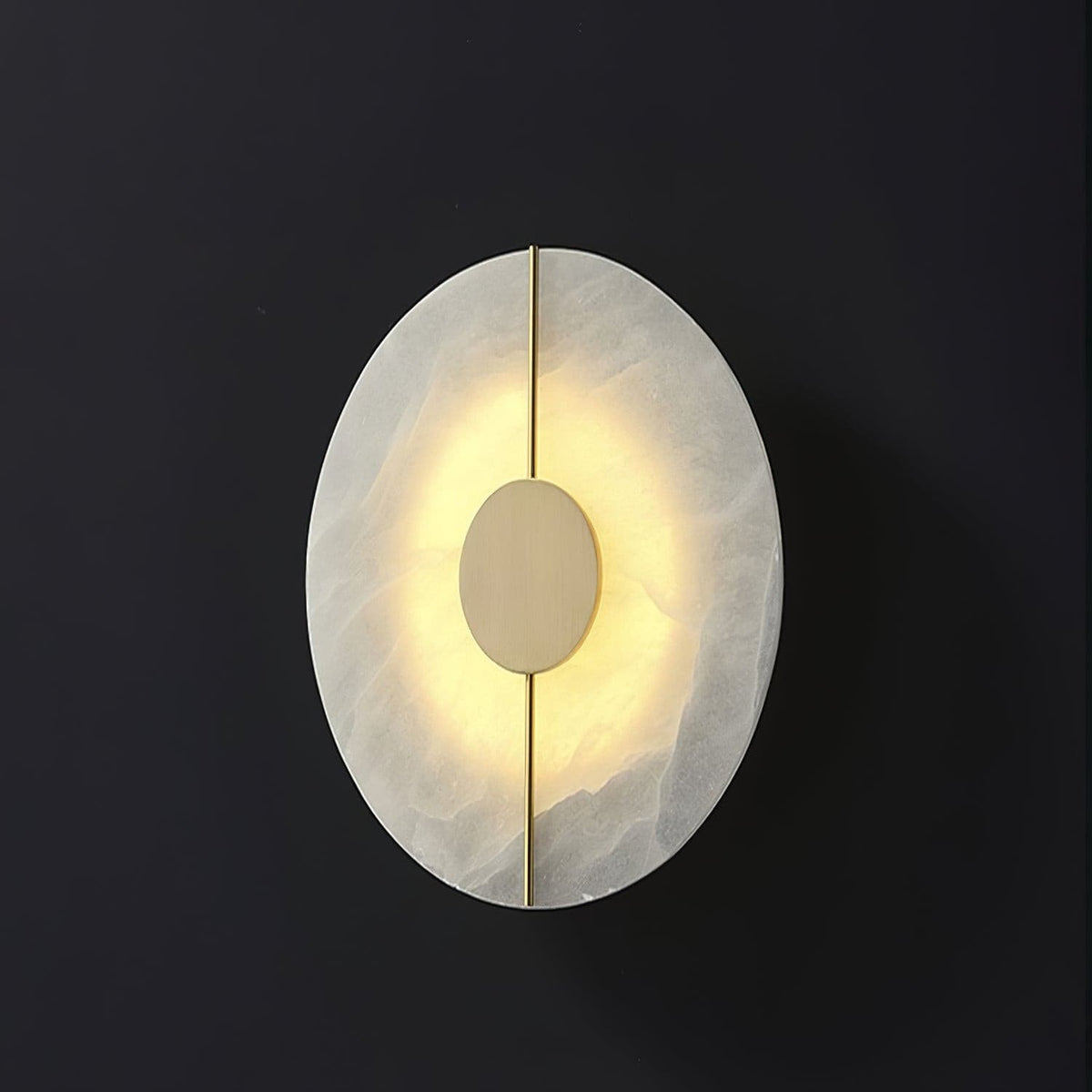 Ashenbrook Alabaster Wall Light-Moonnatur
