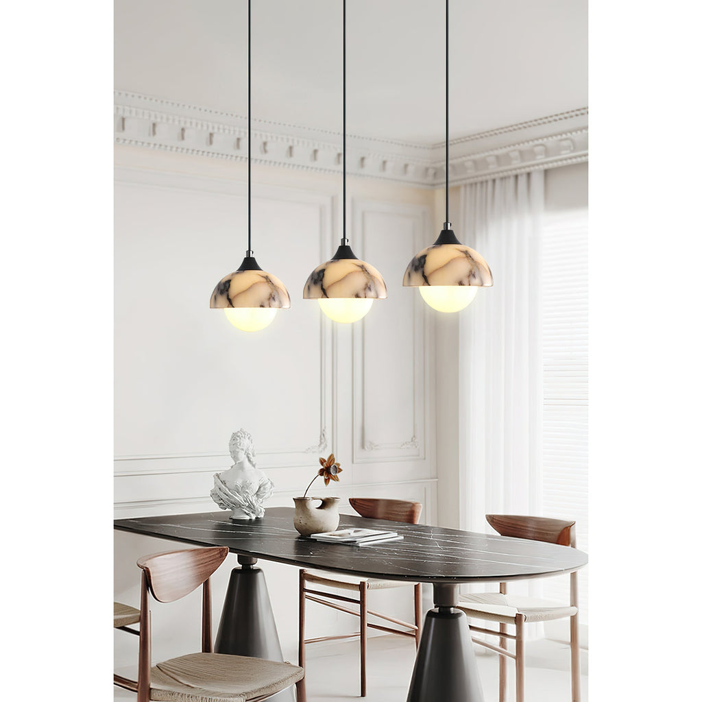 Altonfern Marble Pendant Light-Moonnatur
