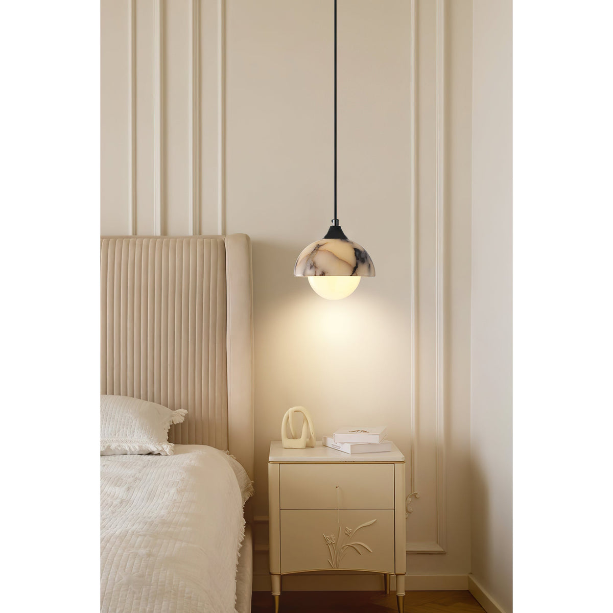 Altonfern Marble Pendant Light-Moonnatur