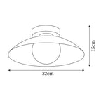 Rildenaelle Glass Ceiling Light-Moonnatur