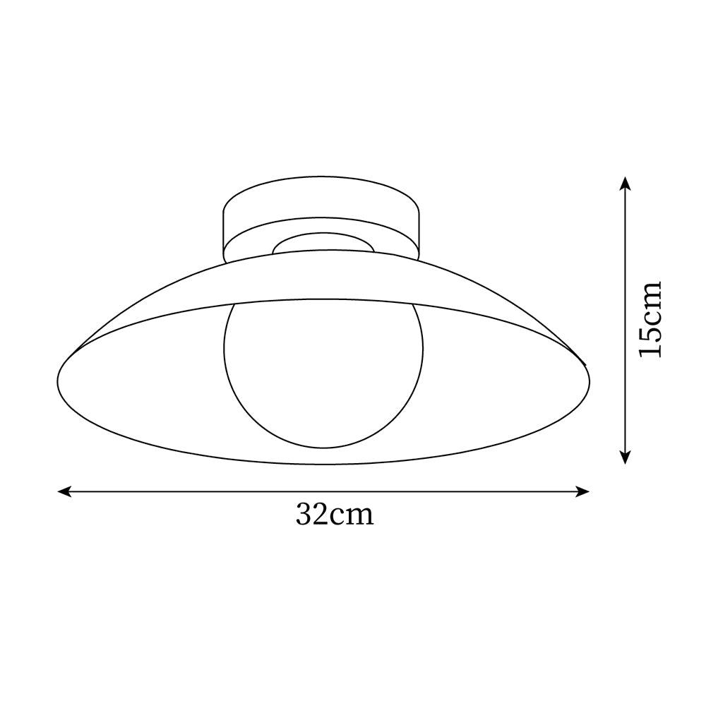 Rildenaelle Glass Ceiling Light-Moonnatur